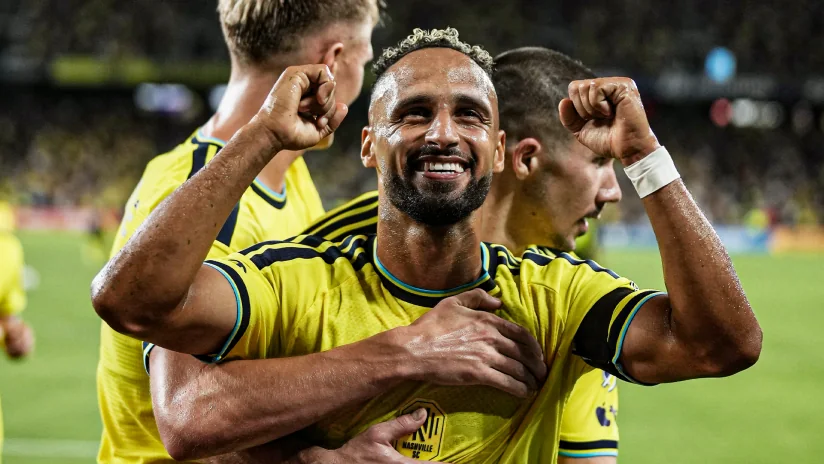 Nashville SC players during their 2026 MLS comeback season