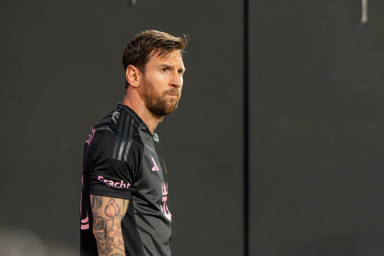 Lionel Messi playing for Inter Miami during an MLS match against New York City FC